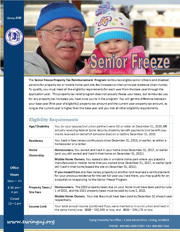 Senior Freeze Tax Program