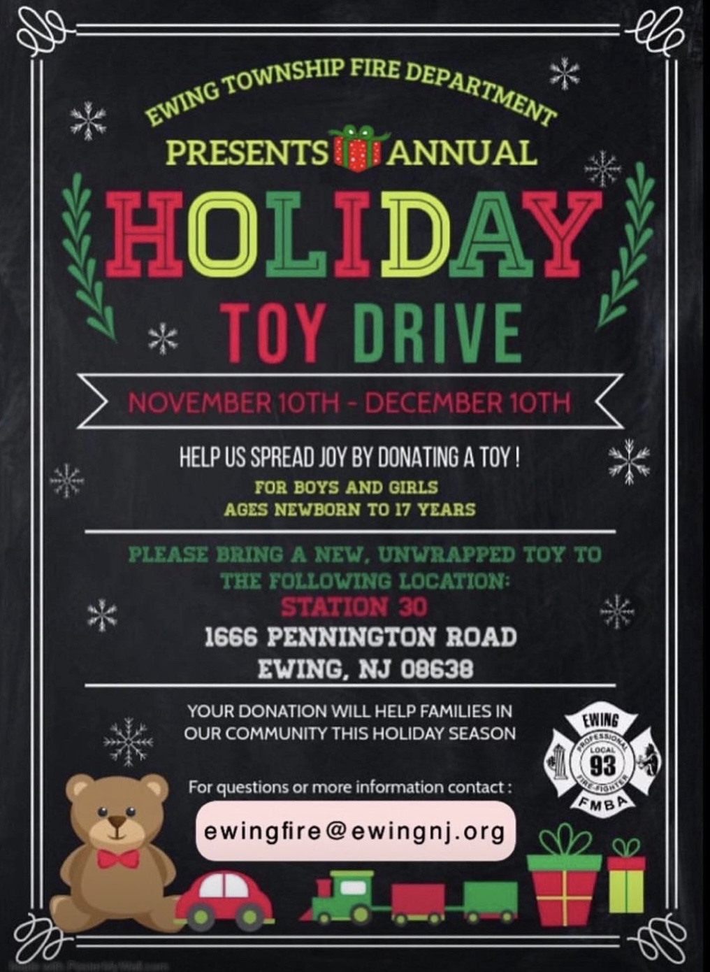 Ewing New Jersey - Holiday Season Festivities from the Ewing Township ...