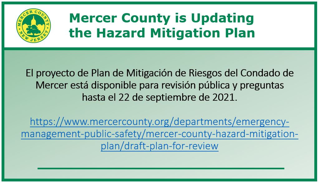 Draft Mercer County Hazard Mitigation Action Plan Spanish