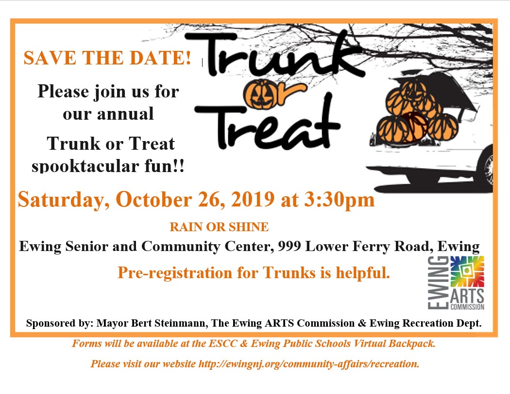 Ewing New Jersey - Autumn Family Fun at Ewing’s Annual Trunk or Treat ...