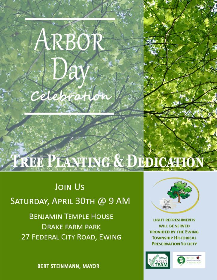 Ewing New Jersey Arbor Day 2022